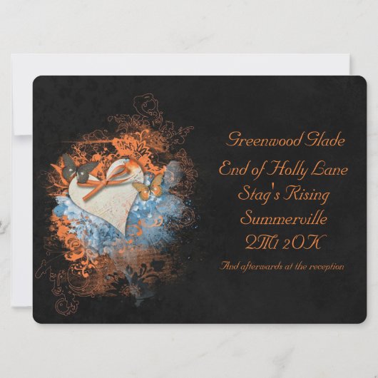 Invitation Papillons à l'invitation de Samhain (Dos)