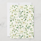 Invitation Papillons Blancs Vert Menthe Anniversaire (Dos)