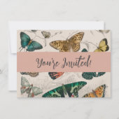 Invitation Papillons Collection Antique Papillons (Devant)