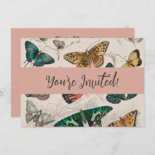 Invitation Papillons Collection Antique Papillons