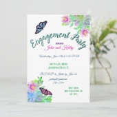 Invitation Papillons dans un Jardin de Succulentes Fête de Fi (Debout devant)