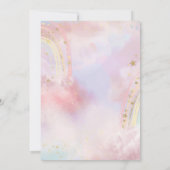 Invitation Papillons d'aquarelle Baby shower Rainbows (Dos)