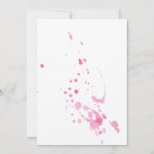 Invitation Papillons d'aquarelle dans Florals Gold Anniversai (Dos)