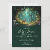 Invitation Papillons de la Forêt Enchantée Fête de Naissance  (Devant)