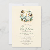 Invitation Papillons de la vallée de Lily Croix Fille de cour (Devant)