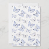 Invitation Papillons de lavande violet fille Anniversaire (Dos)