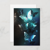 Invitation Papillons de nuit (Devant / Derrière)