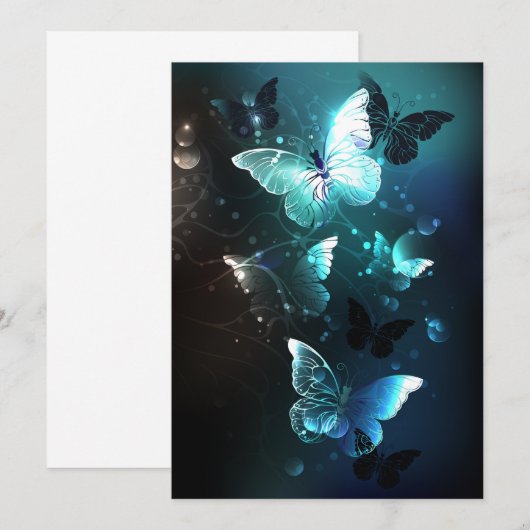 Invitation Papillons de nuit (Devant / Derrière)