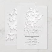 Invitation Papillons de Papier (Devant / Derrière)