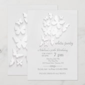 Invitation Papillons de Papier (Devant / Derrière)
