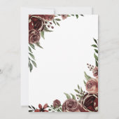 Invitation Papillons de Parties scintillant à fleurs rustique (Dos)