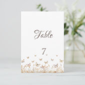 Invitation Papillons de prairie aquarelle (Debout devant)