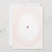 Invitation Papillons de vie Blush Pink Chic Fête des mariées (Dos)