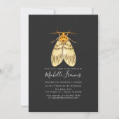 Invitation Papillons dorés (Dos)