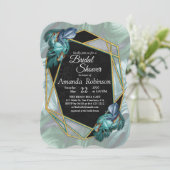 Invitation Papillons du Paradis/Tropical Turquoise Splash (Debout devant)