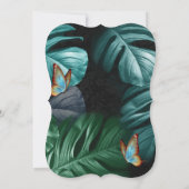 Invitation Papillons du Paradis/Tropical Turquoise Splash (Dos)