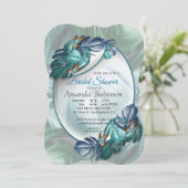 Invitation Papillons du Paradis/Tropical Turquoise Splash (Debout devant)
