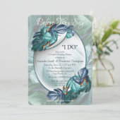 Invitation Papillons du Paradis/Tropical Turquoise Splash (Debout devant)