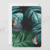 Invitation Papillons du Paradis/Tropical Turquoise Splash (Dos)
