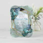 Invitation Papillons du Paradis/Tropical Turquoise Splash (Debout devant)