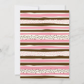 Invitation Papillons et beignes Jour d'anniversaire (Dos)