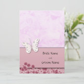 Invitation Papillons Et Fleurs (Debout devant)