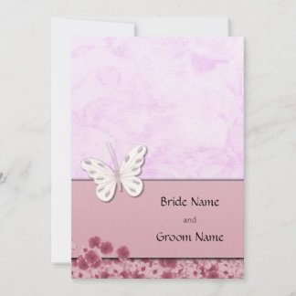 Invitation Papillons Et Fleurs