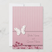 Invitation Papillons Et Fleurs (Devant)