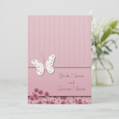 Invitation Papillons Et Fleurs (Debout devant)