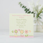 Invitation Papillons et fleurs dans les plaids (Debout devant)