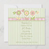 Invitation Papillons et fleurs dans les plaids (Dos)