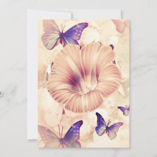 Invitation Papillons et Lilly (Devant)