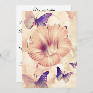 Invitation Papillons et Lilly