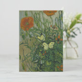 Invitation Papillons et Pavots par Vincent van Gogh (Debout devant)