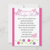 Invitation Papillons et Roses (Devant)