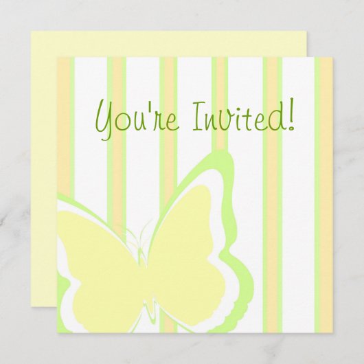 Invitation Papillons et tripes (Devant / Derrière)