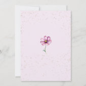 Invitation Papillons fleurs sauvages Purple Garden Fête des m (Dos)