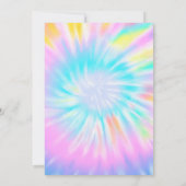 Invitation Papillons Fleurs Tie Dye Baby shower (Dos)