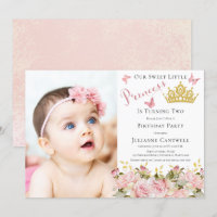 Papillons Floral Princesse Photo 2e anniversaire