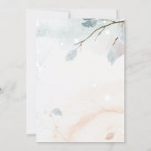 Invitation Papillons floraux bleus  (Dos)