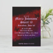 Invitation Papillons gothiques Anniversaire (Debout devant)