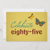 Invitation Papillons Haut-Invitation 85e anniversaire (Dos)