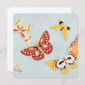 Invitation Papillons japonais vintages Imprimer (Devant / Derrière)