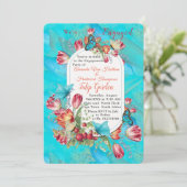 Invitation Papillons mobiles Abstraits (Debout devant)