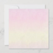 Invitation Papillons Pastel Rose violet Baby shower élégant (Dos)