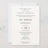 Invitation Papillons romantiques espagnol Quinceañera Photo (Dos)