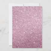 Invitation Papillons rose Gold Sparkling Gown Quinceanera (Dos)