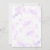 Invitation Papillons rose pourpre et Baby shower Fleur sauvag (Dos)