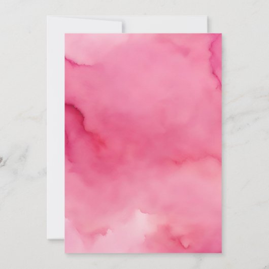 Invitation Papillons roses Les pluies d'avril apportent des f (Dos)