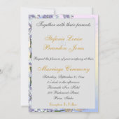 Invitation Papillons Storybook (lavande et beige) (Dos)